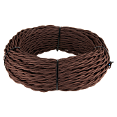 Ретро кабель витой 3х1,5 (коричневый) Ретро кабель витой 3х1,5 (коричневый)