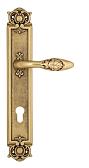 Дверная ручка Venezia на планке PL97 мод. Casanova (франц. золото) под цилиндр