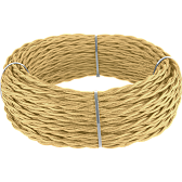 Ретро кабель витой 3х1,5 (золотой песок) под заказ Ретро кабель витой 3х1,5 (золотой песок)
